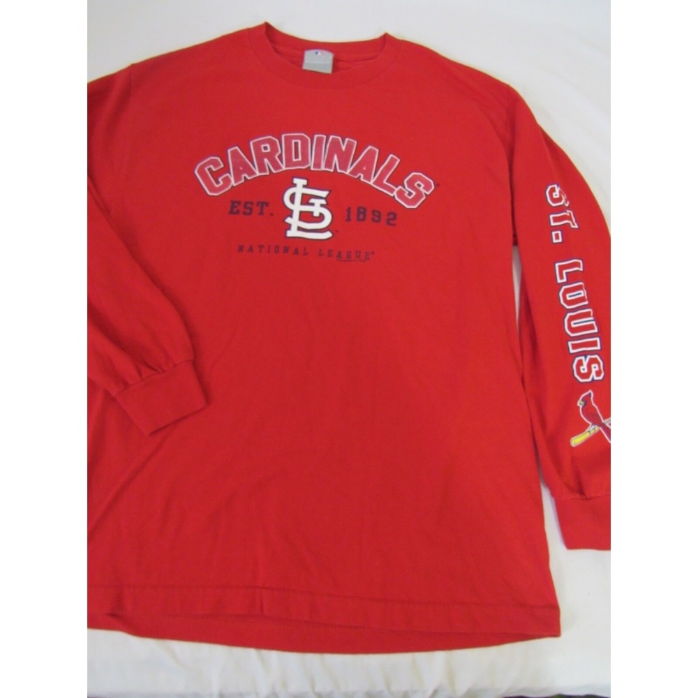 Vintage St. Louis‎ Cardinals MLB Red Long Sleeve T-Shirt Sz M Retro MLB Fan